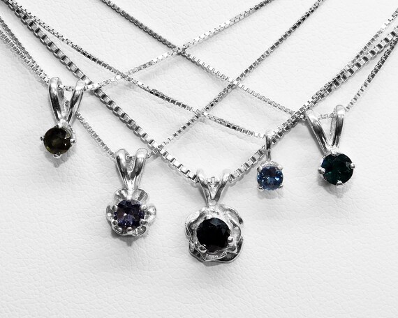 blue garnet necklace