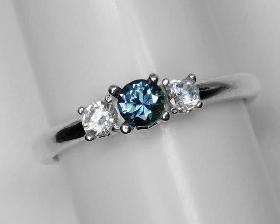 Handmade Sapphire Pierre de Naissance Argent 925 Rempli De Mariage Bague de mariage Taille 6-10