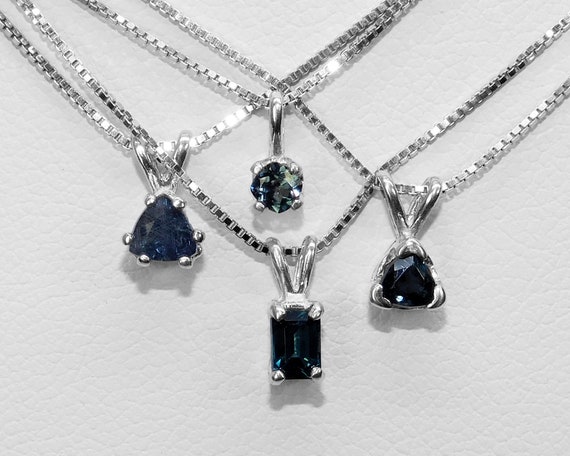 blue garnet necklace