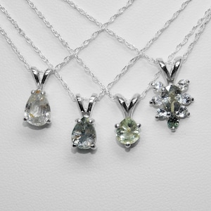Color Change Montana Sapphire Pendants in Silver, Choice