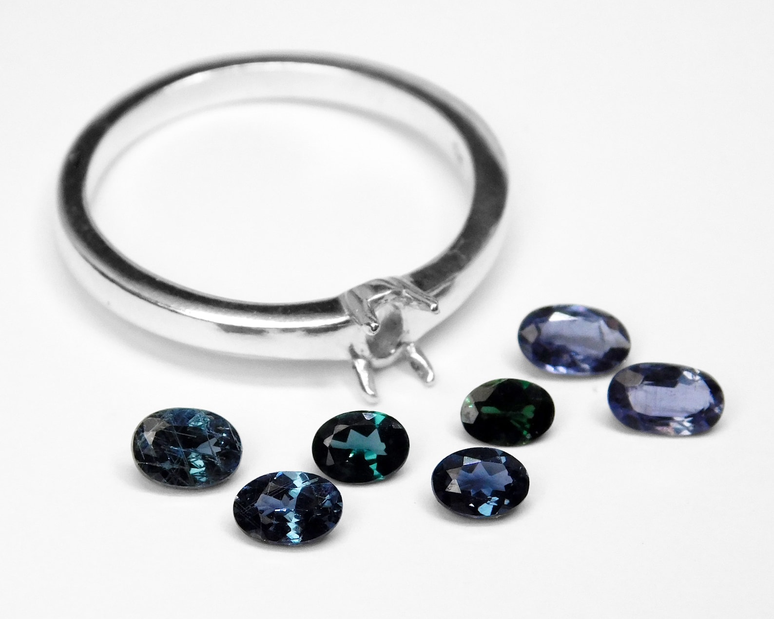 Colorchanging Blue Ring in Sterling Silver Natural Etsy