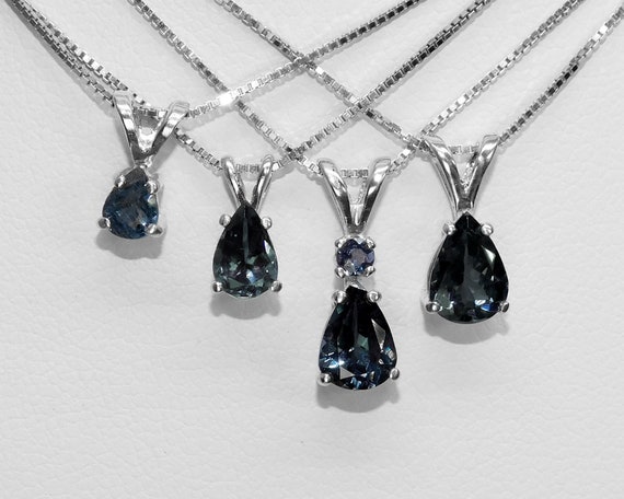 blue garnet necklace