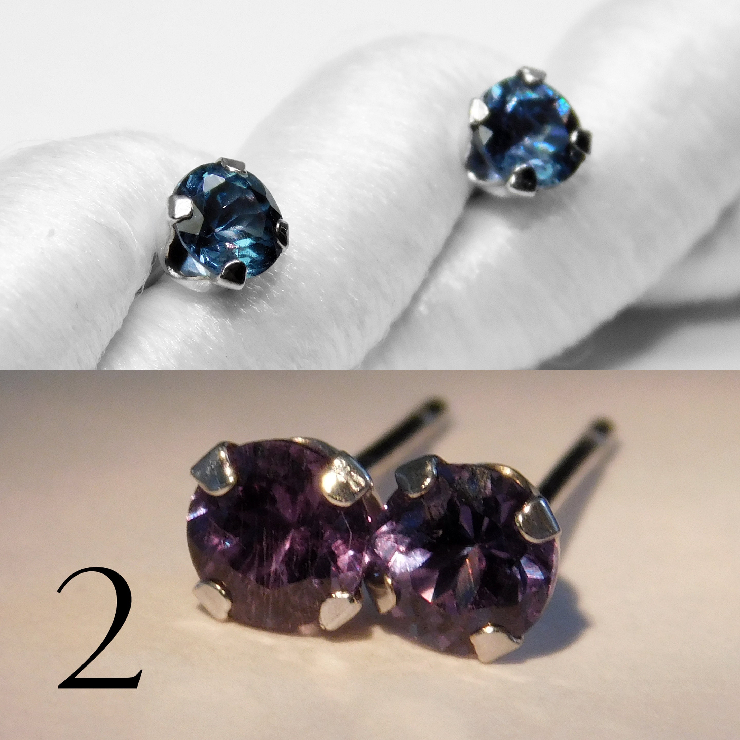 Blue garnet deals earrings