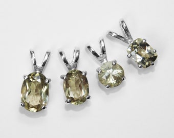 Color Change!   Rare, Turkish Diaspore Pendants in Silver, Choice