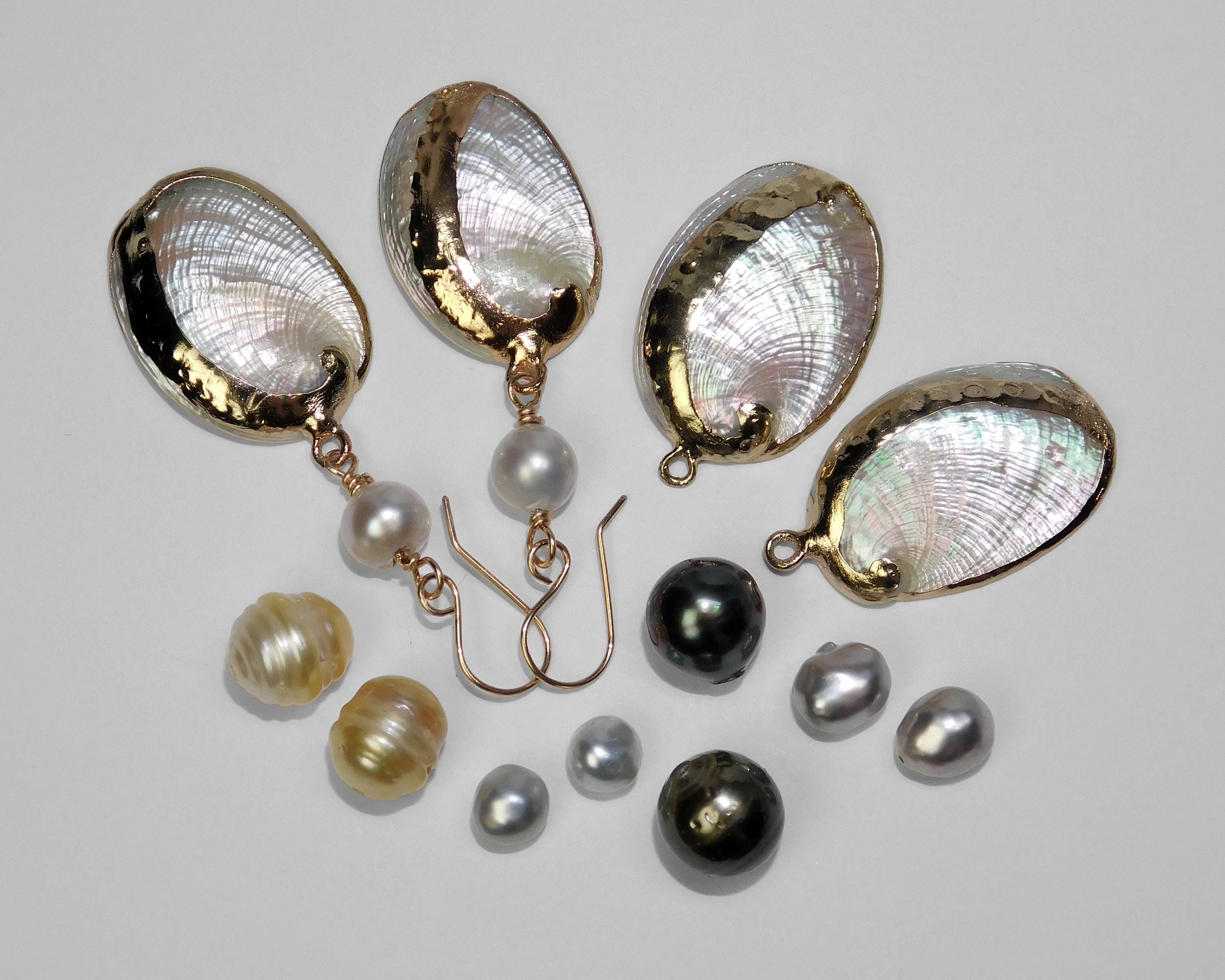 Uncultured pearl best sale earrings