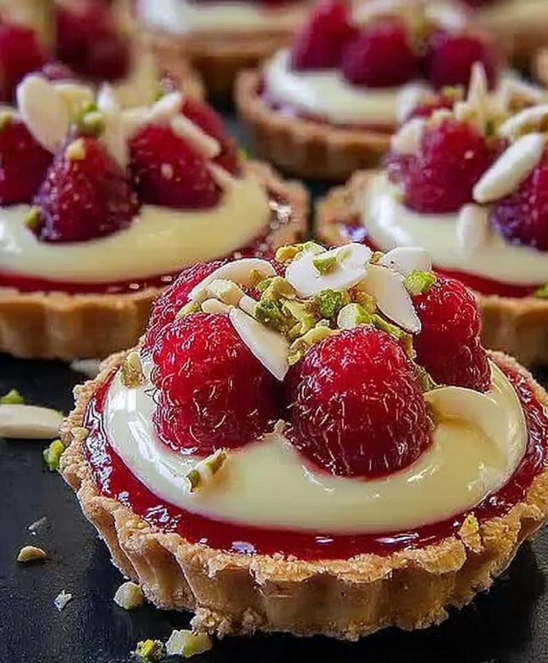 Layered Raspberry Tart BEST RECIPE for Raspberry & White Chocolate Tartlets Recipe Download ...