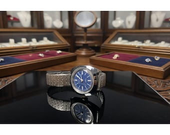 Timex Stainless Steel Analog Watch  Blue Dial | Water Resistant