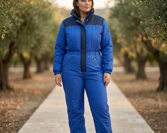Subello Royal blue with dark navy yoke panel and red accent Sz Ladies' 16