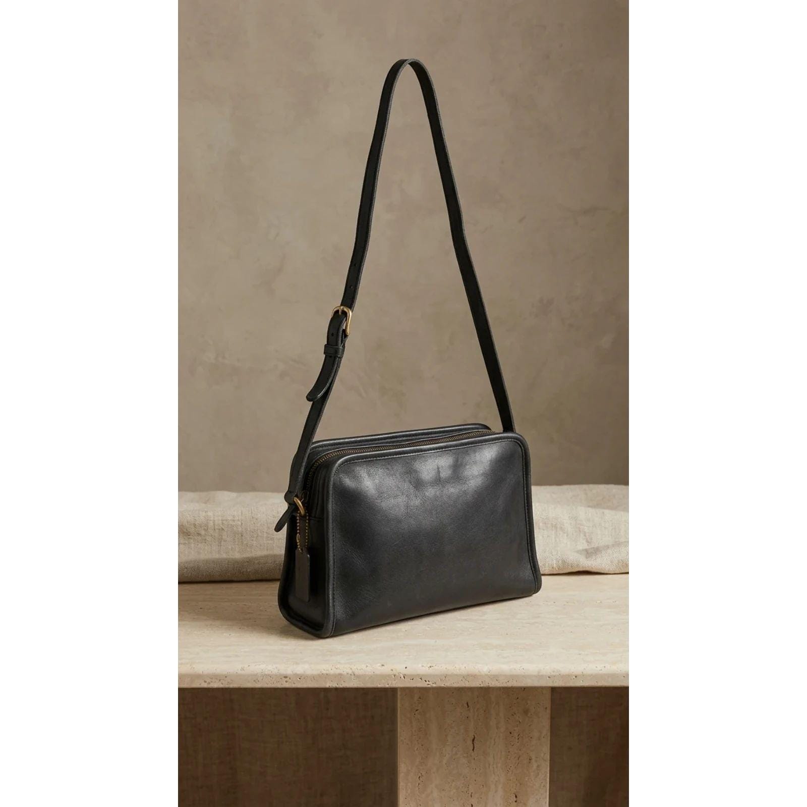 Coach Vintage Black Shoulder Bag - Etsy