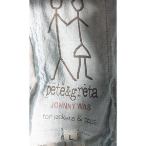 Pete&greta by Johnny Was Blouse | 100% Cupra · Sz L image 11