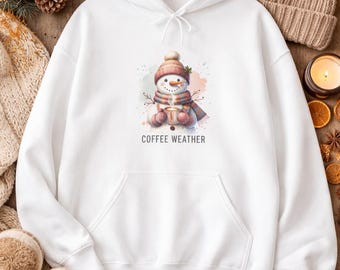 Snowman Hoodie | Cozy Winter Pullover