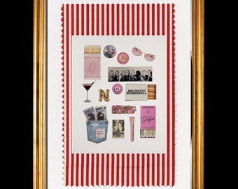 Personalized Galentine's Day Art Poster – Custom Friend Gift