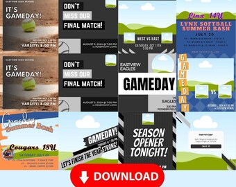 Game Day Social Media Posts - Canva Templates