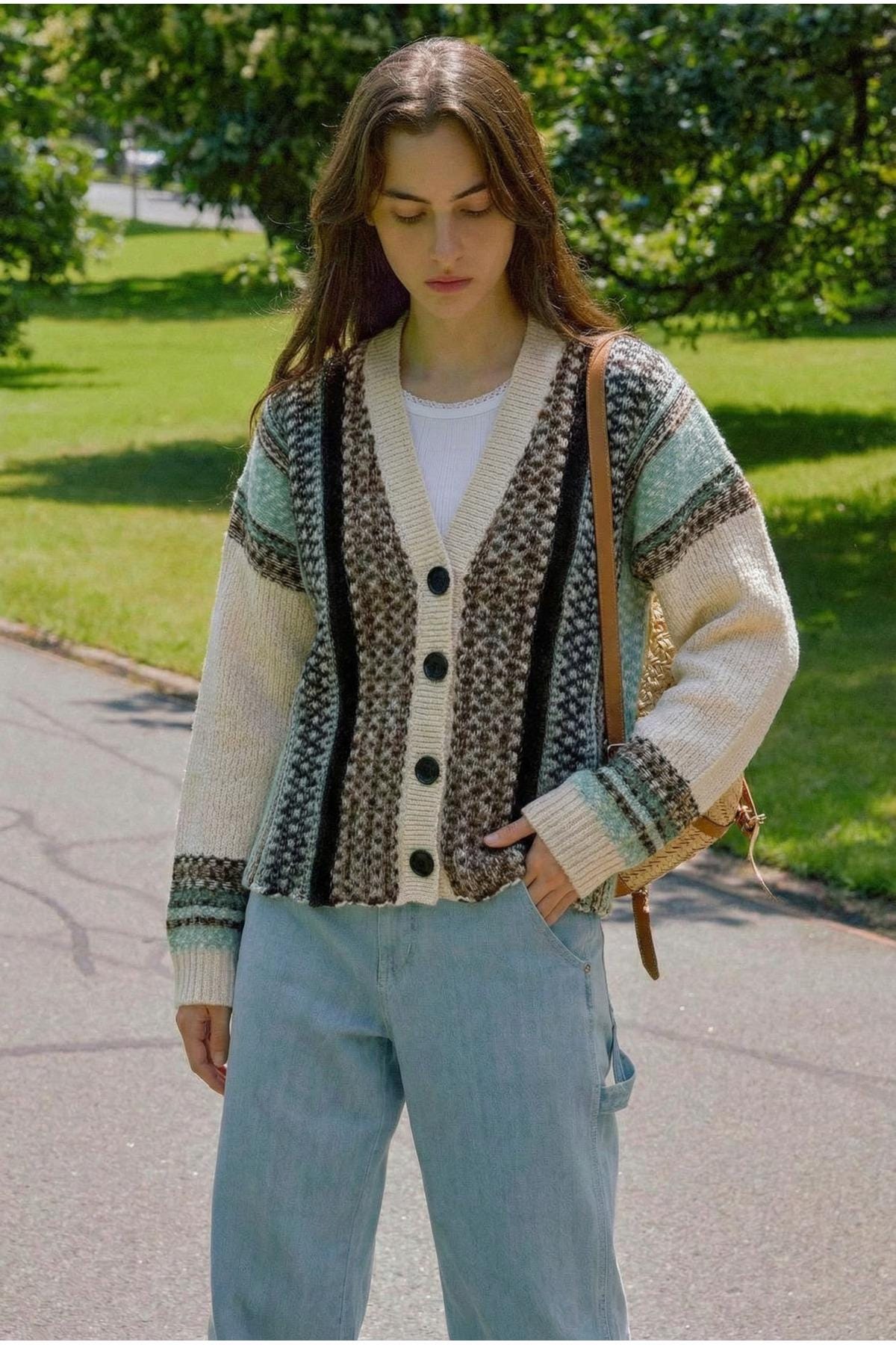 Short Wool Knit Cardigan – Button up Winter Sweater - Etsy