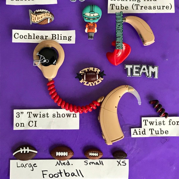 Hearing Aid Accessories - Sports Tube Treasures Football