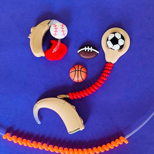 Mega-Sized Sports Balls - Hearing Aid Tube Treasures or Cochlear Bling