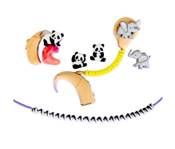 Elephant Parade and Playful Pandas - Hearing Aid Accessories and Cochlear Implant