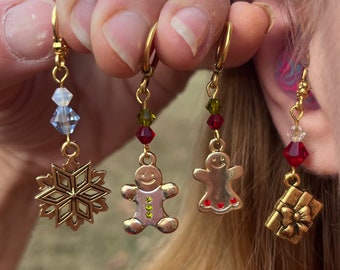 Gold Christmas Charms for Hearing Aids