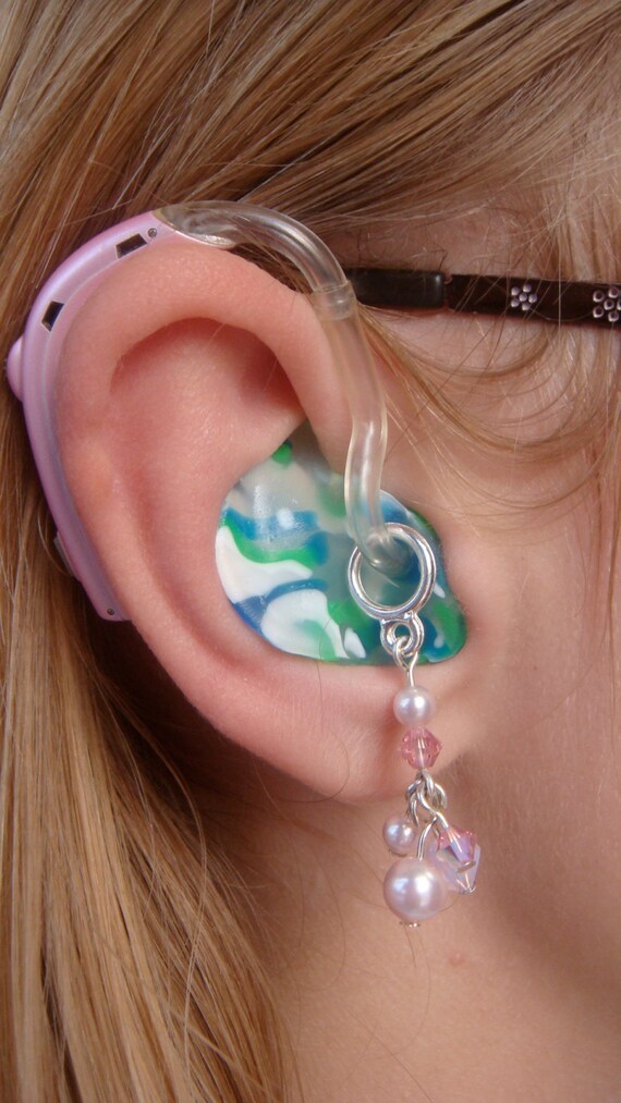 Pearl and Crystal Cluster Hearing Aid Accessories and Charms Etsy