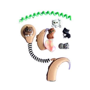 Cochlear Implant Accessories (Cochlear Bling) or Hearing Aid Accessories (Tube Treasures) - Kittens