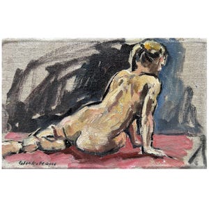 Figure Painting - Little Nude/Twist - 6x9 Oil on Canvas