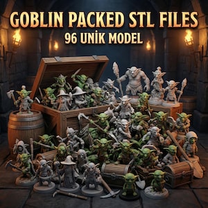 Goblin 3D Printer Model Packed - Digital STL for Resin and FDM Prints