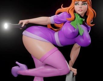 Figura de anime imprimible: archivo STL detallado (compatible con resina y FDM)