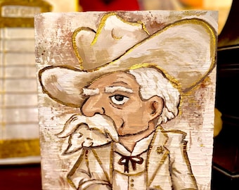 Colonel Reb Inspired Gold Painted Block