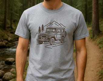 Vintage 4x4 Off Road T-Shirt, Mountain Trail Rig Graphic Tee