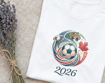 2026 North America Soccer T-Shirt | USA Mexico Canada Fan Apparel | Women's Football Tournament Tee | United 2026 Souvenir Shirt