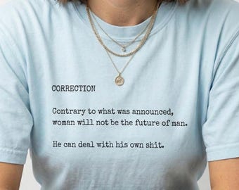 Anti Patriarchy Feminist Shirt, Bold Feminist Statement Tee, Women Empowerment Graphic T Shirt, Activist Protest Shirt, Equality Clothing