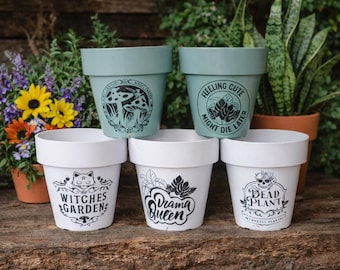 Maceta divertida para interior y exterior