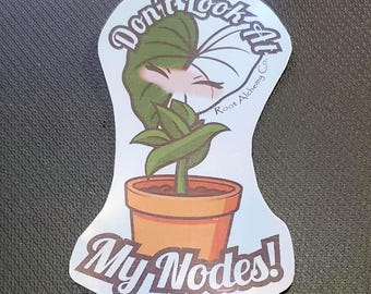 Pegatina divertida de "No mires"