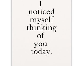 Thinking of You Card - Just Because Greeting Card