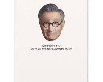 Tarjeta divertida de apoyo contra el cáncer / Personaje principal: Energía, humor sobre quimioterapia