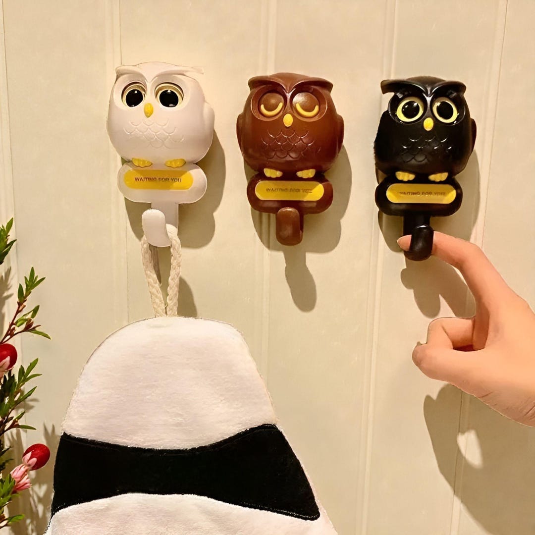 Cute Cartoon Animal Key Holder | Wall-mounted Key Hook | Entryway Home ...