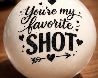 Personalized Engraved Cue Ball, Billiards Gift