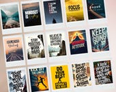 Motivational Quotes Printable | 26 Inspirational Wall Art Set | PDF PNG Instant Download