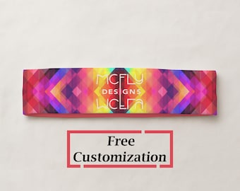 Custom Athletic Headband Double Layered Sweatband for Running Quick Dry Activewear Apparel Sweat Proof Sports Headband for Women and Men