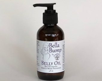 Belly Oil - Bella Bump Stretch Mark Prevention - Clean. Safe. Effective.