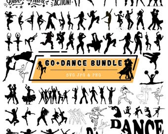 Dance SVG: Dance Silhouette svg Bundle, Dance Cut File, Dance Clipart, Dancer SVG, Dance Mom Svg, Dance Team Svg,Ballet Svg, SVG for Dancers