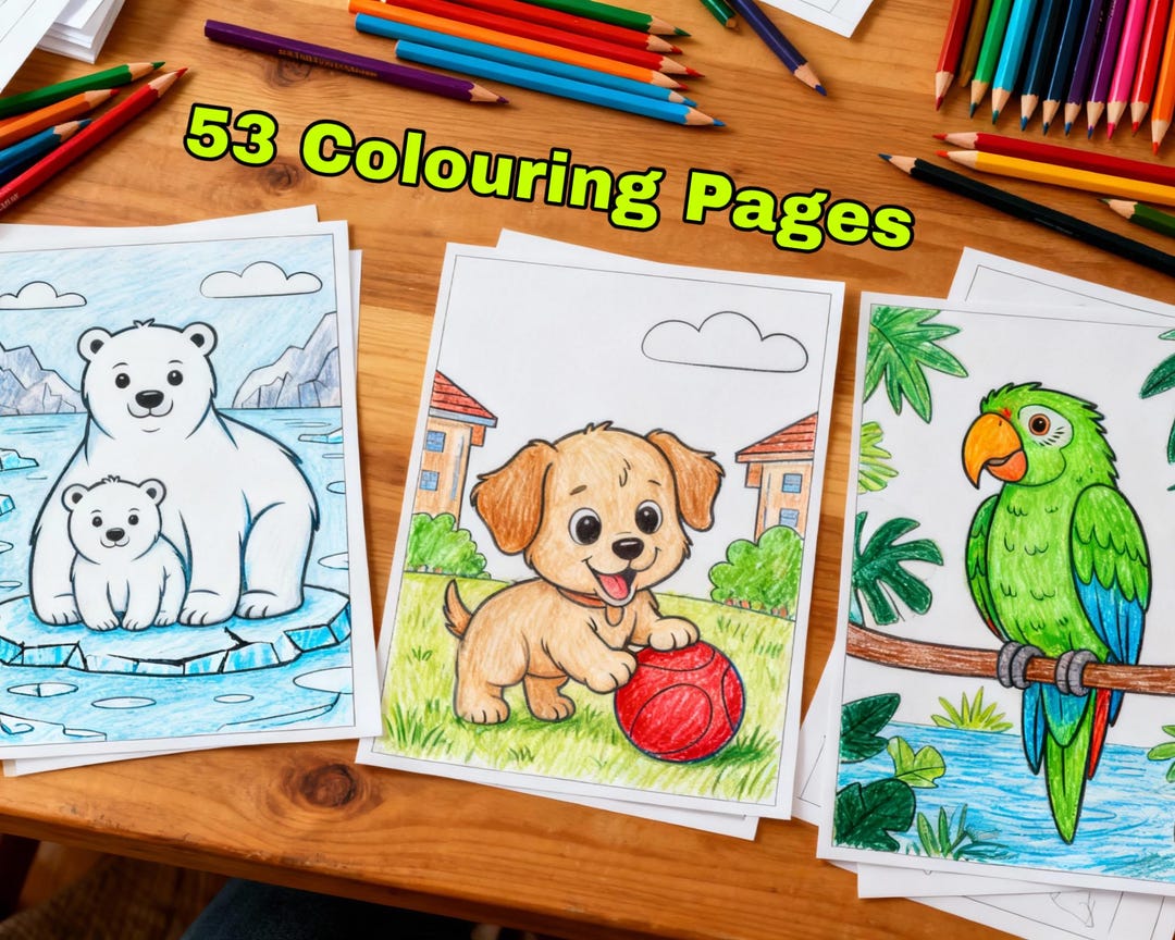 50+ Animal Colouring Pages for Kids | Printable Colouring Sheets ...
