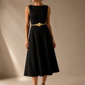 dress with gold metal belt Mercury Gold Metal Belt - O/S Size - Women's Belts