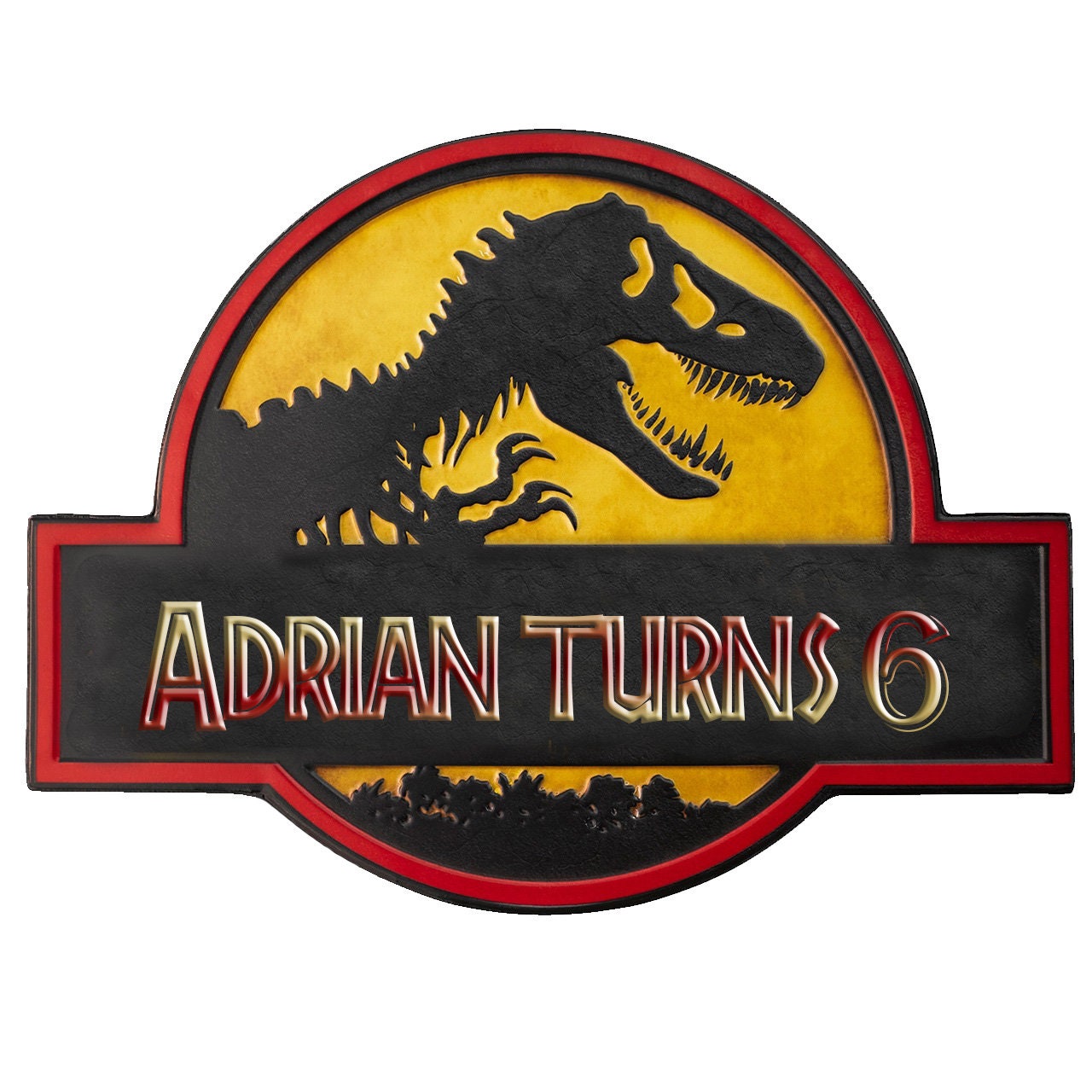 あなたの名前が入ったジュラシック・ワールドのパーソナライズされた