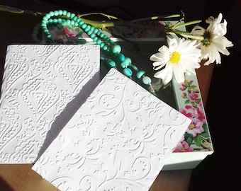 50er Pack Geprägtes Einladungs-Set | Hochzeit, Geburtstag, Jahrestag Babyparty | passender Umschlag | Geschenk für Freund | DIY-Einladungen