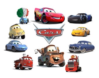 Cars Clipart PNG | Instant Digital Download | Lightning Mcqueen PNG | Perfect for Birthday or Project | High Resolution Images