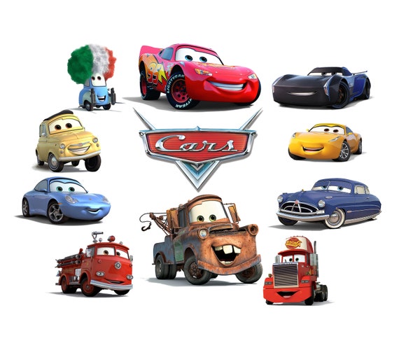 Cars Clipart PNG | Instant Digital Download | Lightning Mcqueen PNG | Perfect for Birthday or Project | High Resolution Images