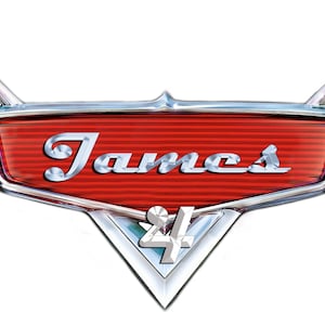 Nom et âge du logo de voiture personnalisés | Voitures Pixar | Anniversaire | Décoration d'invitation | Numérique téléchargeable | PNG transparents | Non auto-modifiable