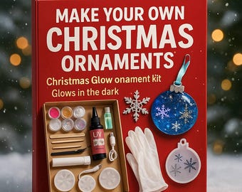 Christmas Ornament UV Resin Kit with Molds • DIY Glow-in-the-Dark
