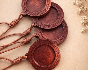 DIY Wooden Pendant Base for Resin Art & Handmade Jewelry